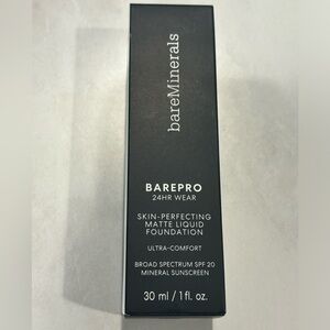 NEW BAREPRO 24HR Wear Skin-Perfecting Matte Liquid Foundation Mineral SPF 20